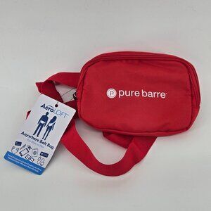 NWT AeroLoft Pure Barre Belt Bag 1L - Red/White